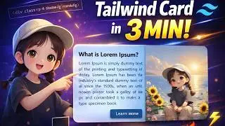 Build a Card Component in 3 Minutes | Tailwind CSS Tutorial for Beginners