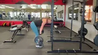 Barbell Straight Leg dead with Pulse