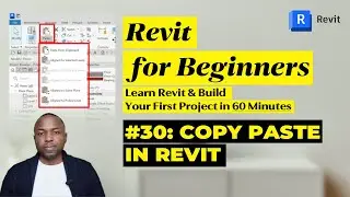 Revit Tutorial for Beginners: Part 30: How to Copy/ Paste Objects in Revit