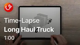 Timelapse: Creating a 3D Long Haul Truck on the iPad