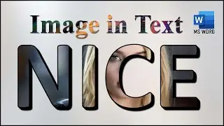 MS Word: How to Place an Image in Text in MS Word | Image Text Fill in MS Word | Picture in Text AR