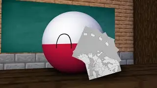 Countryballs School: Map of Europe Test (Minecraft Animation)