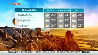 Trt Haber Hava Durumu 26-27-28- Eylül 2021