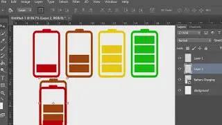 Mobile Progress / loading / health animated Bar in Photoshop