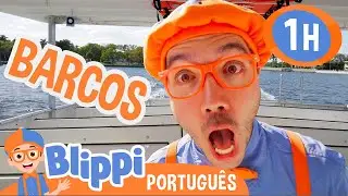 Blippi Embarca em um Barco! | 1 HORA DO BLIPPI! | Vídeos Educativos para Crianças em Português