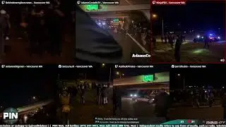 Halloween Dueling Protests #BLM VS #MAGA in Vancouver WA