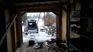 PRO строительство хозблока. День шестой.