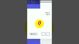 flip a coin #arcoder07 #htmlcssjavascript