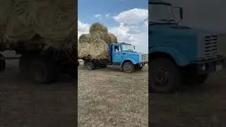 Сенокос . Зил с прицепом