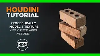 Easy Procedural Modeling & Texturing Bricks in Houdini