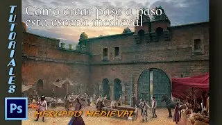 Composicion realista Mercado medieval