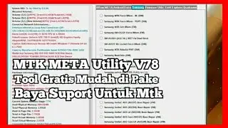 MTK META Utility v78 Free || Mtk Bypass Auth V78 Update Terbaru