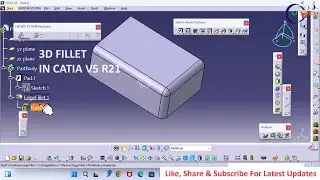 37. Fillet in CATIA || Dress-Up Feature