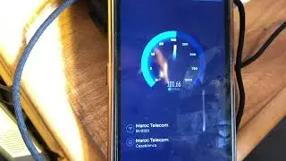 test speed F6640 wifi 6 avec la fiber de maroc telecom