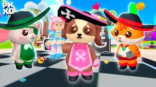 PK XD MUTATING THE 3 MUSKETEER PETS 🐈🐕🐁