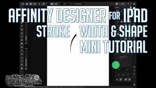 Affinity Designer for iPad - Line width and shape (Quick Tutorial)