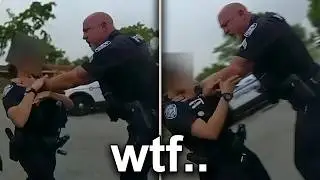 Cop Chokes Out His Own Partner