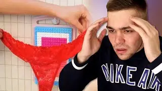 КУДА ОНА ПИХАЕТ ТРУСЫ???