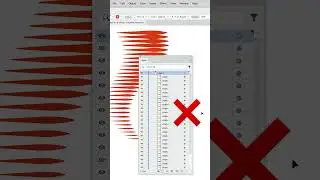 How To Select Consecutive Objects With Illustrator's Layers Panel #vector #design