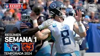Tennessee Titans vs. Chicago Bears | Semana 1 - NFL 2024 | Highlights Resumen en español