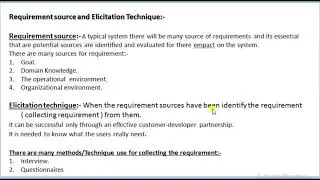 Requirement Sources and Elicitation Techniques in Software Engineering.
