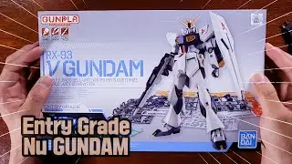 EG Nu GUNDAM ASMR Unboxing Review (Entry Grade Nu Gundam)
