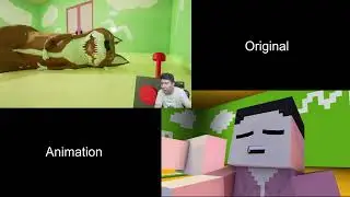 original vs animation - Banban 4 end
