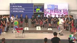 6^ GARA NAZIONALE DI PL CLASSIC MASCHILE JUNIOR-  Cat. - 74 kg.