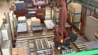 Palletizing of boxes - KUKA Robot 180 PA
