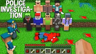 WHO DID THIS to SPIDERMAN in Minecraft ??? POLICE INVESTIGATION