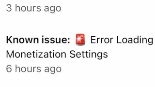 🚨 Error Loading Monetization Settings Yt Studio 