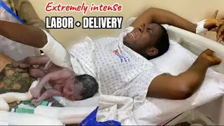OFFICIAL BIRTH VLOG-RAW + REAL LABOR + DELIVERY OF OUR RAINBOW BABY! NATURAL BIRTH VLOG
