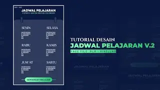 CARA MEMBUAT DESAIN JADWAL PELAJARAN DIANDROID - PIXELLAB - FREE FILE .PLP