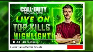 Gaming Thumbnail Design in Photoshop | Thumbnail Design Photoshop Tutorial | Photoshop Tutorial