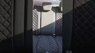 Накидки на сиденья автомобиля универсальные. Черный с красной строчкой