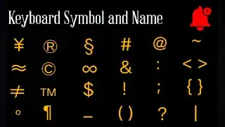 Name of All Keyboard Symbol | computer and mobile User must know about it | Mobile Symbol Name | 💫