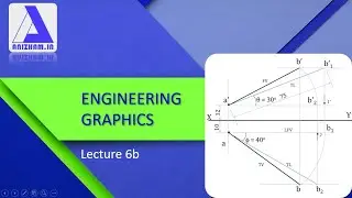 Projection of Lines| SOLVED QUESTION| Engineering Graphics - Lecture 06b