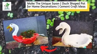 Make The Unique Swan | Duck-Shaped Pot for Home Decorations | Cement Craft Ideas