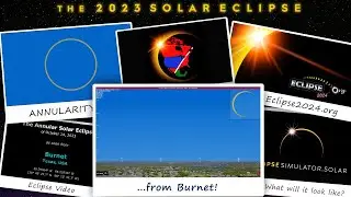 The Annular Solar Eclipse of October 14, 2023 from Burnet, TX