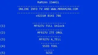 ZTE MF927U FULL UNLOCK | MF927U SSID FIX | MF927U LIMITED SERVICE FIX | MF927U ALL IN ONE TOOL 2021