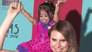 Jyoti Amge and Erika Ervin on the American Horror Story Freak Show Premiere Red Carpet