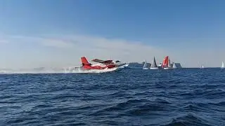 Vandflyver take off, Øresund, 17. august 2020