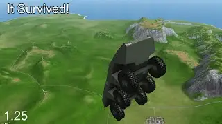 Dropping Vehicles at High Altitude in Turboprop Flight Simulator