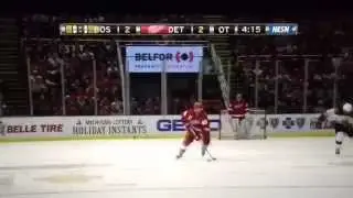 Boston Bruins 3-2 ot win against the Detroit Red Wings 11/25/2015