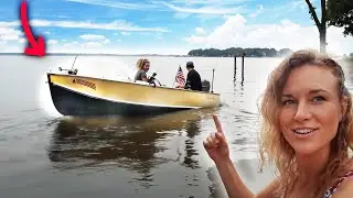 $700 Marketplace vintage boat, taking it fishing WITH SUCCESS!