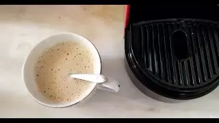 O cappuccino perfeito, na máquina barista pingo doce e ficou uma delícia