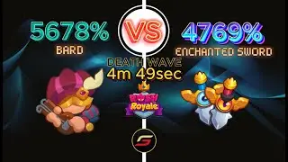 Max Bard vs. Max Enchanted Sword - Rush Royale PvP