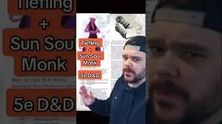 Tiefling Race + Sun Soul Monk 5e D&D 