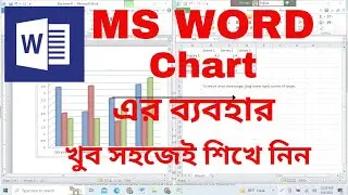 Insert  Chart in MS Word | How to use Chart in MS Word | MS Word Bangla Tutorial