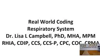 Real World Coding Bronchoscopy (2020)